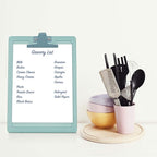 Acrimet Clipboard Letter Size A4 (13 3/8” x 9 7/16”) Premium Metal Clip with Side Rulers (Plastic) (Green Color) (6 Pack)