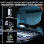 20W Cordless LED Work Light, Switchable Spotlight and Floodlight for 2000 Lumens, Makita 18V/20V LXT, 500m/1640FT Beam, Built-in Hook for Jobsite and Camping (Battery Not Included)