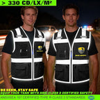 BeautyWill Custom Logo Safety Vest Class 2 High Visibility Reflective Vest for Men - Personalized Logo Team Vest