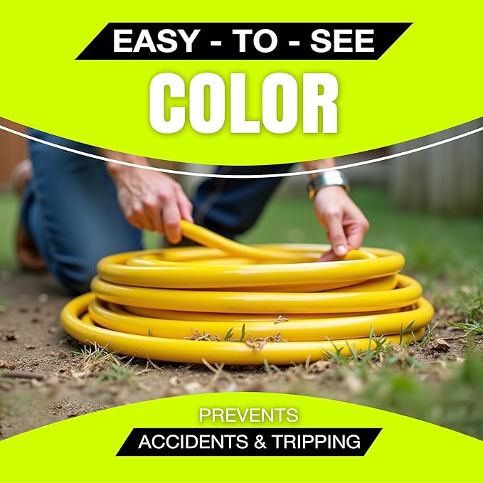 6ft Outdoor/Indoor Extension Cord 3-Outlet 12/3 Gauge Extra Heavy Duty ETL Listed, 3 Prong SJTW, Waterproof, Flexible Cold-Resistant Long Power Cord,15A 125V 1875W, Yellow by LifeSupplyUSA