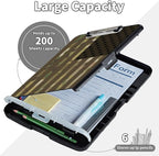 Clipboard with Storage,Clip Boards 8.5X11 with Storage & Pen Holder,Heavy Duty Plastic Nursing Clipboards Foldable,Coaches Clipboard Folder Case,School Office Supplies，USA Flag Camouflage