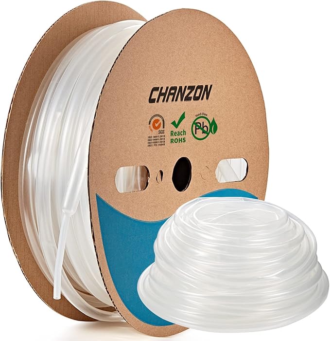 Chanzon 3:1 Ratio - 80ft Roll - Heat Shrink Tubing 5/16" (7.9mm) - Marine Grade Waterproof Adhesive Lined - (25M Total Length) Clear/Transparent Polyolefin Sleeving Wrap Shrinking 3 to 1 Ratio 1pcs