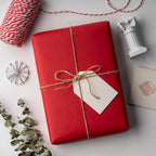 RUSPEPA Red Kraft Paper Roll - 36 inches x 100 feet - Recyclable Paper Perfect for Wrapping, Craft, Packing, Floor Covering, Dunnage, Parcel, Table Runner, Christmas Gifts