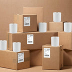 MFLABEL 4x6 Thermal Shipping Labels - 80 Rolls of 250, Perforated & Smudge-Proof Direct Thermal Labels Compatible with Rollo, Zebra, for Amazon UPS FedEx Shopify