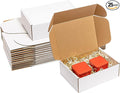 Shipping Boxes 12x9x4 Inches 25 Pack Corrugated Cardboard Mailing Boxes for Small Business - Medium White Literature Mailer Packaging Supplies