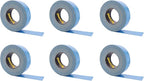 Brixwell 6 Rolls - Blue Double Coated Carpet Tape 2 Inch x 36 Yard Made in the USA