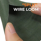 3/8 inch Split Braided Cable Management Sleeve for USB Cable Power Cord Audio Video Cable, Wire Loom Cord Protector from Cat Dog Chewing (Dark Green, 25FT)