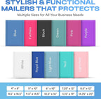 Light Blue Poly Bubble Mailers 7.25x12 inch #1 | Self Seal Padded Envelopes | Cushioned Bubble Mailer | Usable Size 7.25x11 | WaterProof | Lightweight mailing Shipping Bags | 200 Pack Bulk