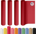 Christmas Red Kraft Paper Rolls 36" x 2160" (180 feet), Pack of 4 - USA-Made Craft Paper Roll 50lb Thickness for Art, Gift Wrapping & Moving - High-Density Roll for School by IDL Packaging