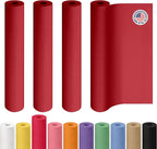 Christmas Red Kraft Paper Rolls 36" x 2160" (180 feet), Pack of 4 - USA-Made Craft Paper Roll 50lb Thickness for Art, Gift Wrapping & Moving - High-Density Roll for School by IDL Packaging