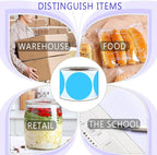 PARLAIM 3 Inch Round Color Code Dot Sticker, 500pcs Sky Blue Inventory Color Coding Circle Labels in Dispenser Box