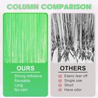 3 Pack 3.3 x 8.2 ft Pastel Green Foil Fringe Backdrop Curtains, Tinsel Streamers Party Decorations, Fringe Backdrop
