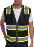 Reflective Safety Vest for Men and Women - High Visibility Construction Vest - Dual Tone Reflective Strips