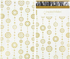 Inspired Mailers - Christmas Poly Mailers 6x9 Holiday Variety Pack of 30-10 each: Trees & Snowflakes, Rose Gold Trees, Gold Snowflake Baubles (6x9, 30 Pack)