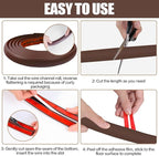 Floor Cord Cover Self Adhesive Cord Hider,3.3FT Cable Management, Extension Strip Protector for Wires, Prevent Cable Trips for Offices, Gyms, Exhibitions Cavity:0.51"(W) x 0.3"(H) Coffee