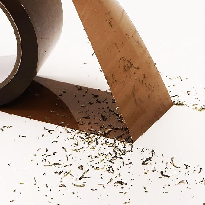 CHUANGSEED 6-Pack Brown Packing Tape with Dispenser-2.7mil x 1.88" x 55Y Heavy Duty Packing Tape for Moving Boxes-Moving Tape Strong Adhesive Packaging Tape