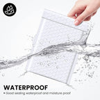 Bubble Mailers 6x9 Inch 250PCS, Self Seal Waterproof Padded Envelopes Shipping Bags, Tear-proof Bubble Envelopes Padded Mailers for Mailing, Packaging, Small Business-White
