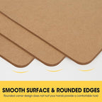 6 Pack Clipboards, Clipboards for Classroom, Letter Size (9 x 12.5 Inch) Wooden Clipboard, Hardboard Office Clipboard, Classroom Supplies