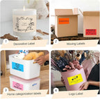 3x5 Inch Thermal Label Stickers,300Pcs Waterproof Rectangle Labels for Storage Bins,Moving Boxes,Address & Inventory Organization,Small Business Labeling,Yellow