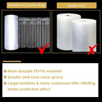15.75 Inch x 164 Feet Bubble Cushioning Wrap Roll, Large Bubble Air Bubbles for Packaging Moving Shipping Delivering with Free Pump, Inflatable Air Column Bubble Bag Wine Bottle Protector