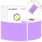 3x5 Inch Thermal Label Stickers,300Pcs Waterproof Rectangle Labels for Storage Bins,Moving Boxes,Address & Inventory Organization,Small Business Labeling,Light Purple