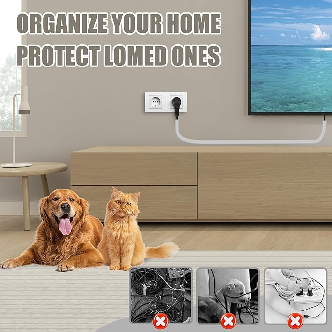 Cord Wall Cover, 236in Self-Adhesive Wire Covers for Cords on Wall, Extension Cable Hider for Floor, Mounted Tv, Home and Office Cavity 0.63" Wx0.31 H