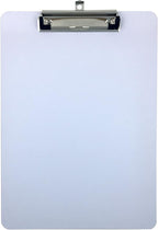 Clipboard Dry Erase Surface 9'' x 12.5'' Letter Size Low Profile Clip Whiteboard Single (Pack of 1)