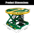 Spring-Actuated Pallet Carousel Skid Positioner, 4500lbs Capacity 26" Lifting Height for Material Handling, Spring Pallet Level Loader, Transportation and Freight Lifting