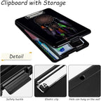 Clipboard with Storage, High Capacity Plastic Storage Clipboard with Pen Holder for Women Teachers Work, School & Office Supplies, Cute Pattern Decorative Clipboards, Dreamcatcher 02