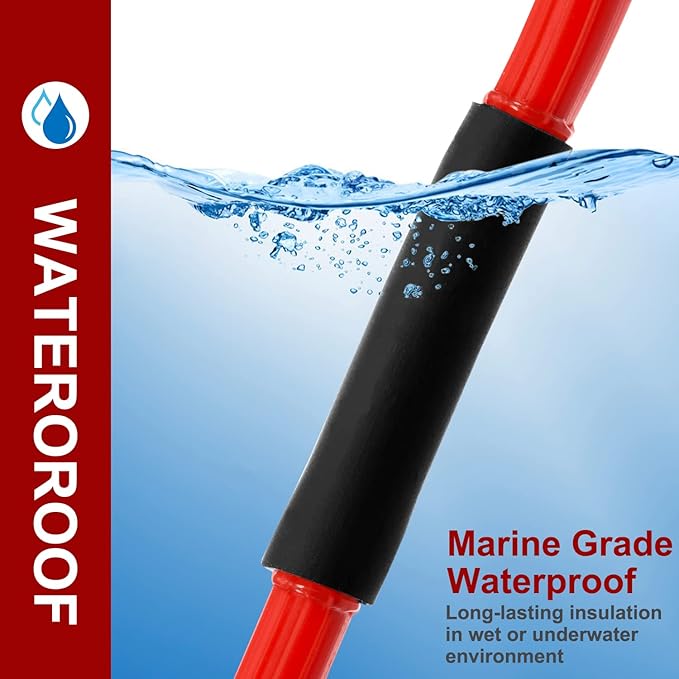Chanzon 3:1 Ratio 1" (25.4mm) Heat Shrink Tubing - Marine Grade Waterproof Adhesive Lined - 4Ft Roll (1.22M Total Length) White Polyolefin Sleeving Wrap Shrinking 3 to 1 Ratio 1pcs
