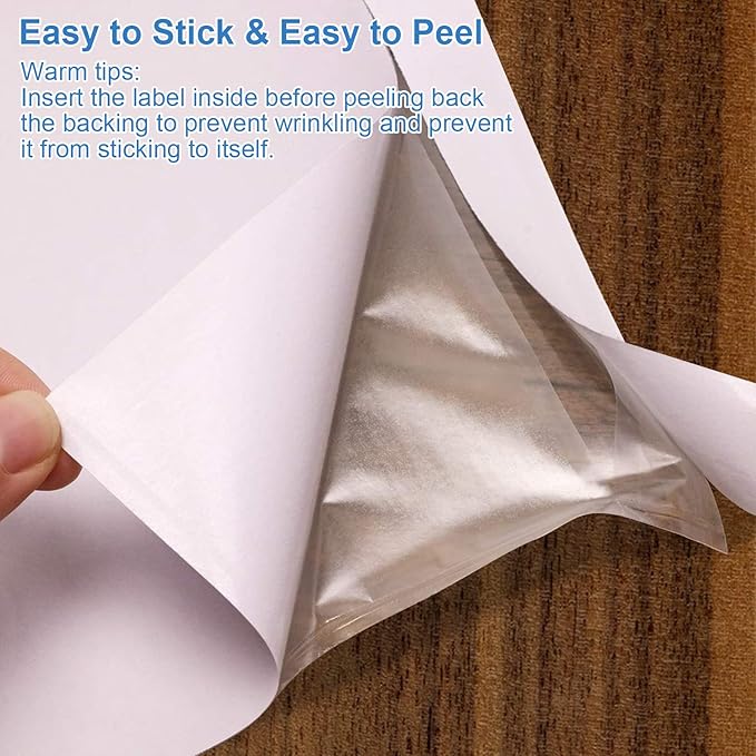 SJPACK 4.5'' x 5.5'' Packing List Envelopes - 100 Clear Adhesive Top Loading Pouches for Invoices & Mailing