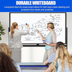 Large Rolling White Boards on Wheels 60 X 36 Inches Magnetic Dry Erase Board with Stand, Double-Sided 5' x 3' Whiteboard with Stands Stand Up White Board for Office, School, Home