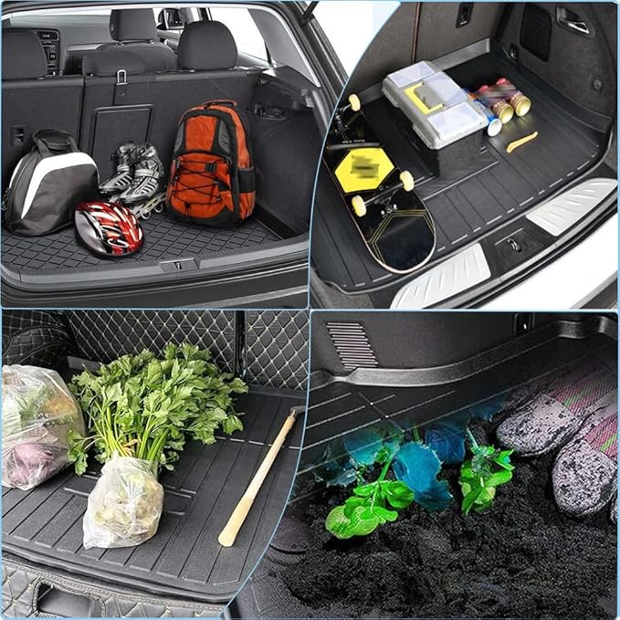 Escape/MKC Cargo Liners - All-Weather Rear Trunk Tray Floor Mat Compatible with Ford Escape 2013-2019/Lincoln MKC 2015-2019, 3D Custom Fit Waterproof Durable Odorless Flexible TPO Accessories