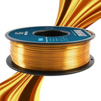 Geeetech Silk PLA Filament 1.75mm for 3D Printer, Metal-Like Shiny Consumables 1kg (2.2lbs) 1 Spool, Dimensional Accuracy +/- 0.02 mm, Metallic Gold Silk Filament