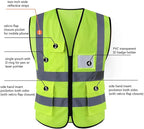 Tydon Guardian Reflective Safety Vest for Women Men High Visibility Security With Pocket Zipper Front Meet ANSI/ISEA Standard