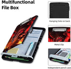 Clipboard with Storage Box & Pen Holder,Heavy Duty Clip Boards 8.5x11 for Nursing,High Capacity,School & Office Supplies,Fire Dragon
