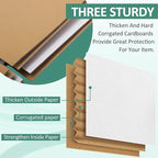 Eupako 8x6x6-Small-Shipping-Boxes-30-Pack-White-Corrugated-Box-Mailers, Cardboard Boxes for Packaging Small Business, Mailing