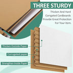 Eupako 30 Pack Small Shipping Boxes Assorted Sizes, 8x6x4 & 9x6x4 15 PCS Each Small Boxes, White Corrugated Box Mailers, Cardboard Boxes for Packaging Small Business, Mailing