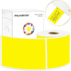 3x5 Inch Thermal Label Stickers,300Pcs Waterproof Rectangle Labels for Storage Bins,Moving Boxes,Address & Inventory Organization,Small Business Labeling,Yellow
