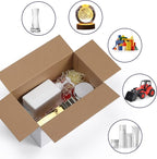 Small Shipping Boxes 10x6x6 Inch set of 40, White Corrugated Cardboard Boxes for Small Business, Mailing, Moving and Storage