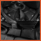 All Weather Floor Mats for 2023 2024 2025 2026 Cadillac Lyriq Floor Mats & Cargo Mat & Backrest Mats for Cadillac Lyriq Accessories All Season Guard Anti-Slip Floor Liner