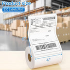 8 Rolls 4x6 Direct Thermal Shipping Labels 250 Labels/Roll Compatible with Zebra 2844, 2843, 2844z Eltron, Address Labels for Logistics E-Commerce Mailing Warehouse Thermal Labels for FBA USPS,