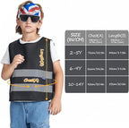 A-SAFETY Kids High Vis Reflective construction Safety vest customized LOGO