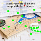 PARLAIM 3/4 Inch Roll Color Coding Labels,4000 per/4 Rolls Round Adhesive Color Coding Circle Dot Stickers for Office Home (Fluorescent Green)