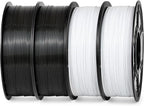 iSANMATE ASA 3D Printer Filament Bundle 4KG (8.8lbs), UV & Weather Resistant 3D Printer Filament Perfect for Outdoor Functional Parts, Black+Black+White+White