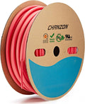 Chanzon 3:1 Ratio - 80ft Roll - Heat Shrink Tubing 1/4" (6.4mm) - Marine Grade Waterproof Adhesive Lined - (25M Total Length) Red Polyolefin Sleeving Wrap Shrinking 3 to 1 Ratio 1pcs