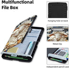 Clipboard with Storage Box & Pen Holder,Heavy Duty Clip Boards 8.5x11 for Nursing,High Capacity,School & Office Supplies,Sheep Dreams