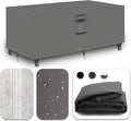 Heavy Duty Patio Furniture Covers Waterproof, 600D Outdoor Furniture Cover Waterproof for Sectional Sofa Couch, Outdoor Dining Table and Chair Set Covers 90''L x 64''W x 28''H, Grey