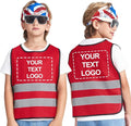 A-SAFETY Kids High Vis Reflective construction Safety vest customized LOGO