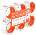 MUNBYN Heavy Duty Packing Tape,6 Rolls Clear Packing Tape for Moving Boxes and Packaging Supplies,1.88" x 60 Yards Per Roll,2.7 mil,Moving Packaging Shipping, Office & Storage